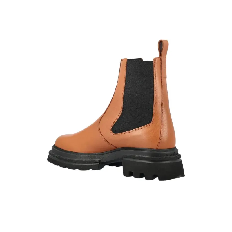HOGAN Round Toe Chelsea Ankle Boots Women's-3