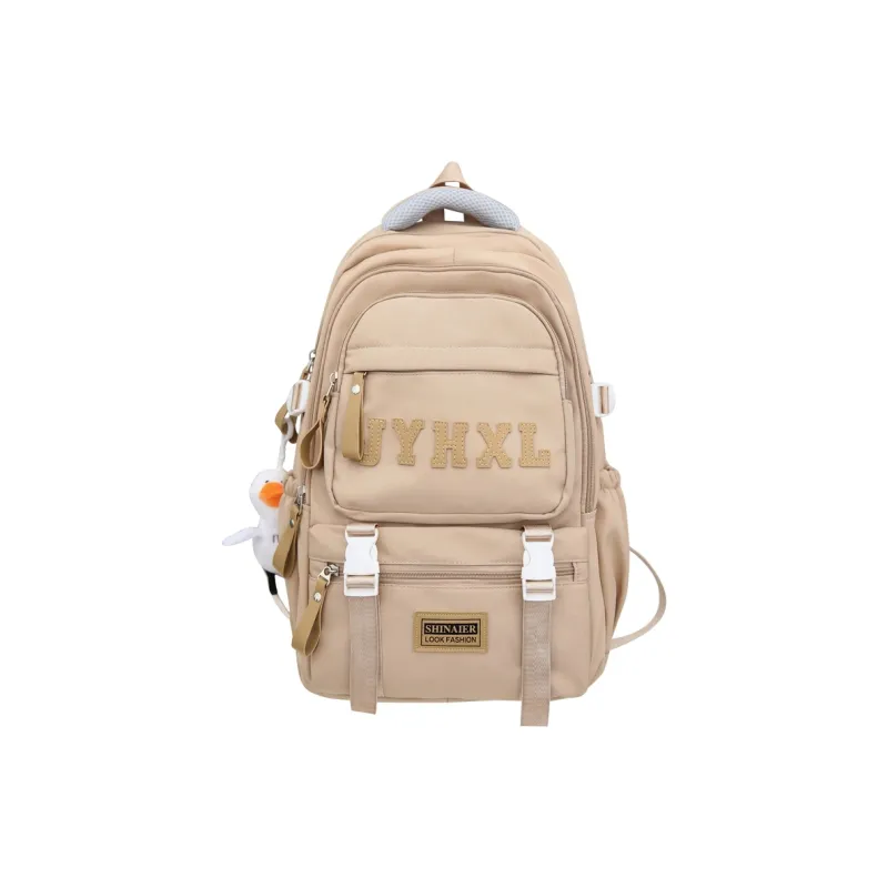 GOBLIN SHARKS 1759 Nylon Backpack Large Size Unisex Black/White/Red/Green/Khaki-22