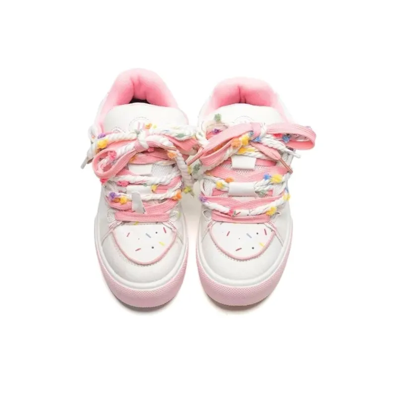 SHUXIAOBEI Doll Collection Puffy Shoes Low Top Skateboard Shoes Women's-18