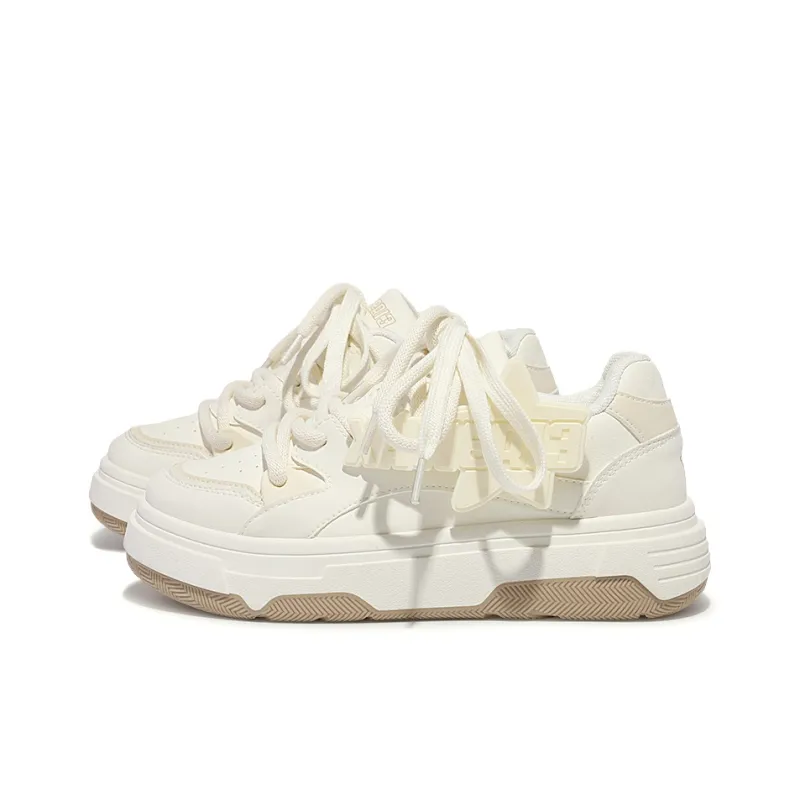 Miss Zhang Skateboard Shoes Women's Beige-4