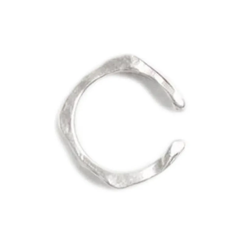 ZARA 925 Silver-Plated Tin Silver Clip-On Earrings Men's Silver-0