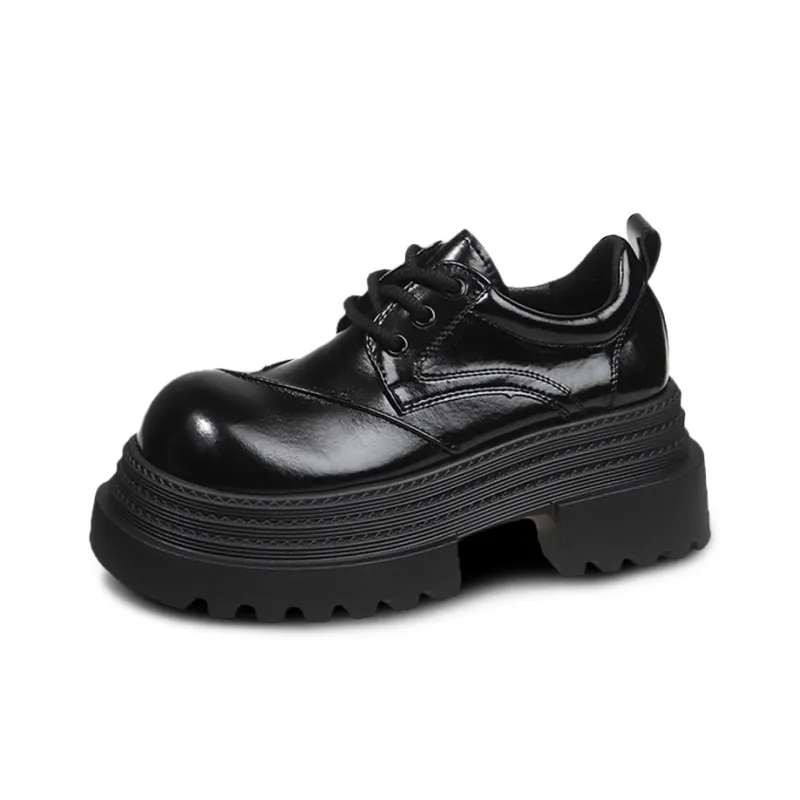 N6N8 Casual Single Shoes Chunky Heel Women's-6