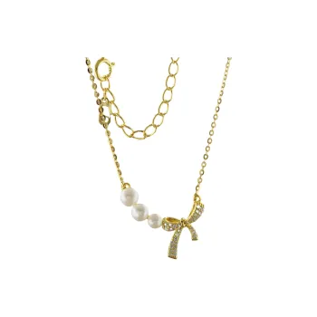 QINGFU Freshwater Pearl Necklaces Women's