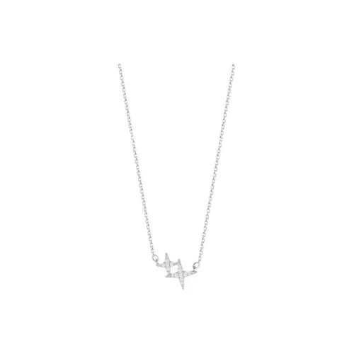 Heart Grass S925 Silver Necklaces Women's