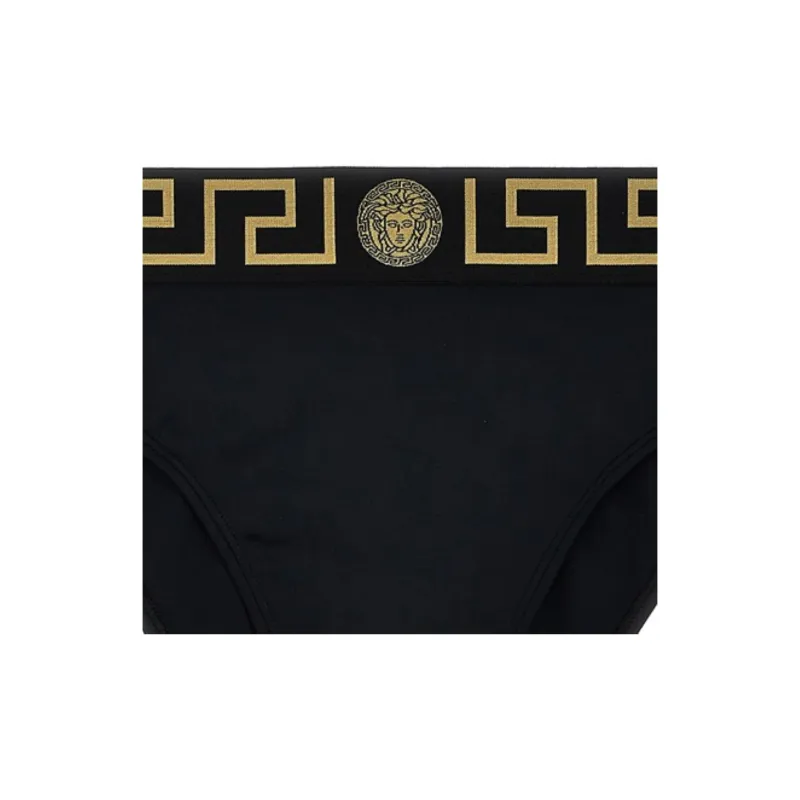 VERSACE Greca Border High waist Bikini Bottoms-2