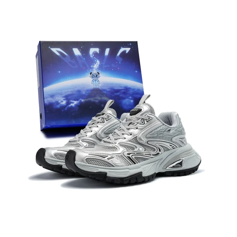 BASLS Moon Exploration Series Mecha Style Breathable Slip Resistant Low Top Chunky Sneakers-14