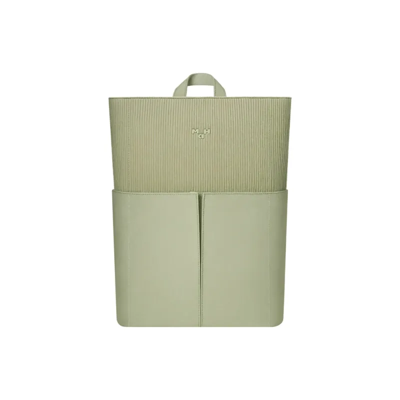 MAH Polyester Backpack Unisex Obsidian Black/Gray White Paint/Caramel/Cactus Green-12