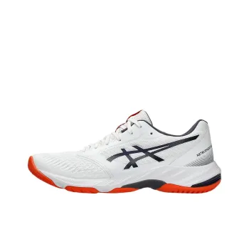 Asics Netburner Ballistic FF 3 Abrasion Resistant Low Top Training Shoes Men's White Blue