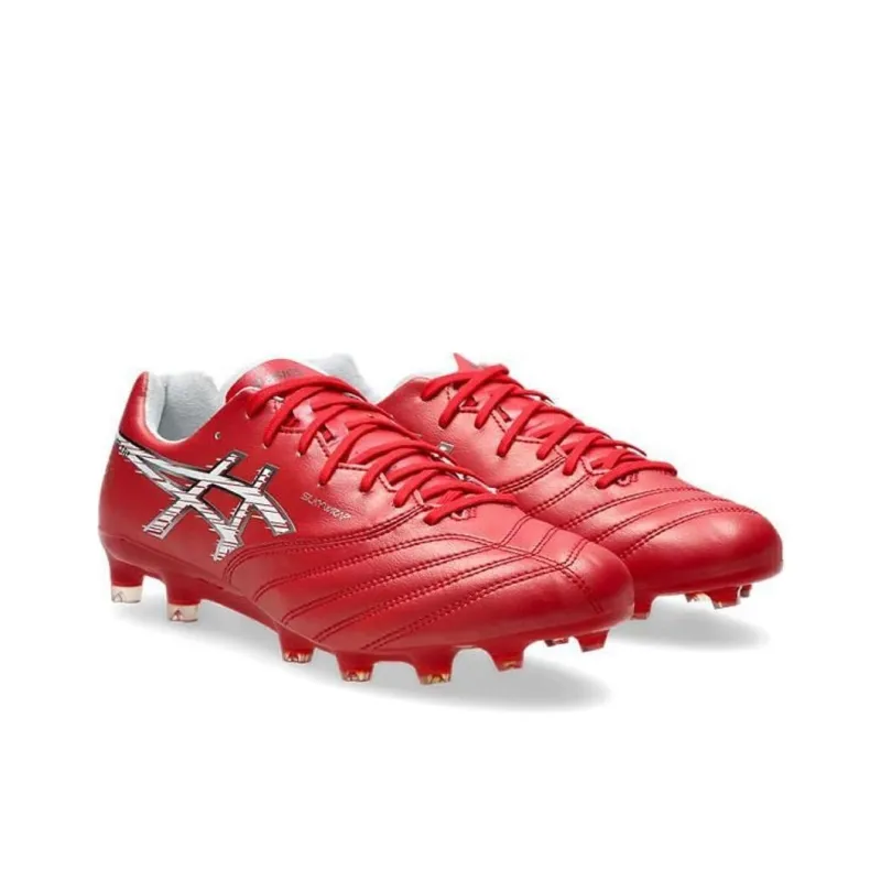 Asics DS LIGHT X FLY PRO Anti Slip Wear Resistant Soccer Shoes Men's Red-2