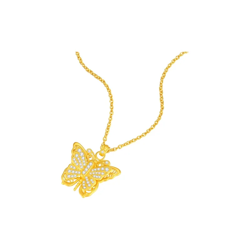 CHOW TAI SENG S925 Silver Necklaces Women's-2