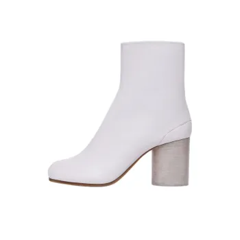 Maison Margiela Tabi Ankle Boots 8cm Women's White