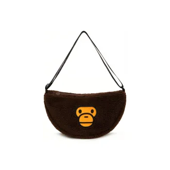 BABY MILO STORE BY A BATHING APE Fabric Shoulder Bag, Crossbody Bag Regular Unisex Brown