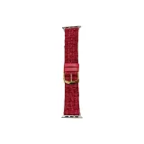 Leather-Chanel-Inspired Strap-Red
