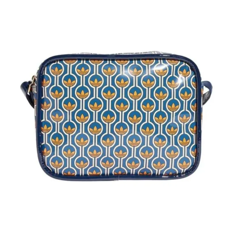 Adidas PU Travel Bag Shoulder Bag Regular Unisex Blue & Yellow-3