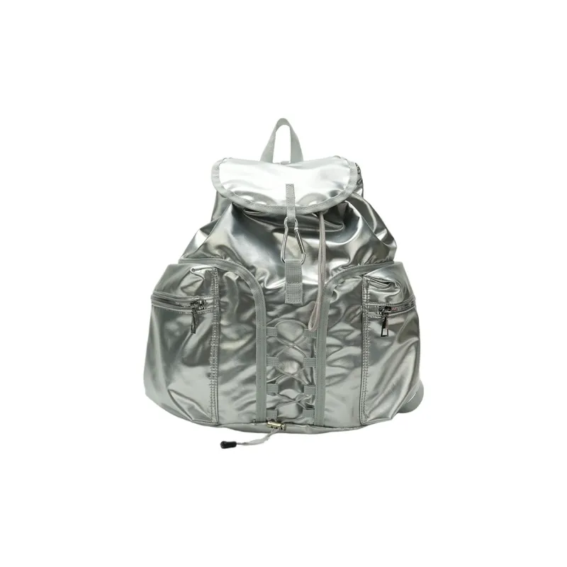 SUN ERATH&U Nylon Backpack Regular Unisex Black/Silver-4