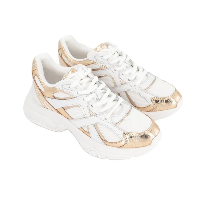 MICHAEL KORS Low Top Casual Shoes Women's White Gold-1