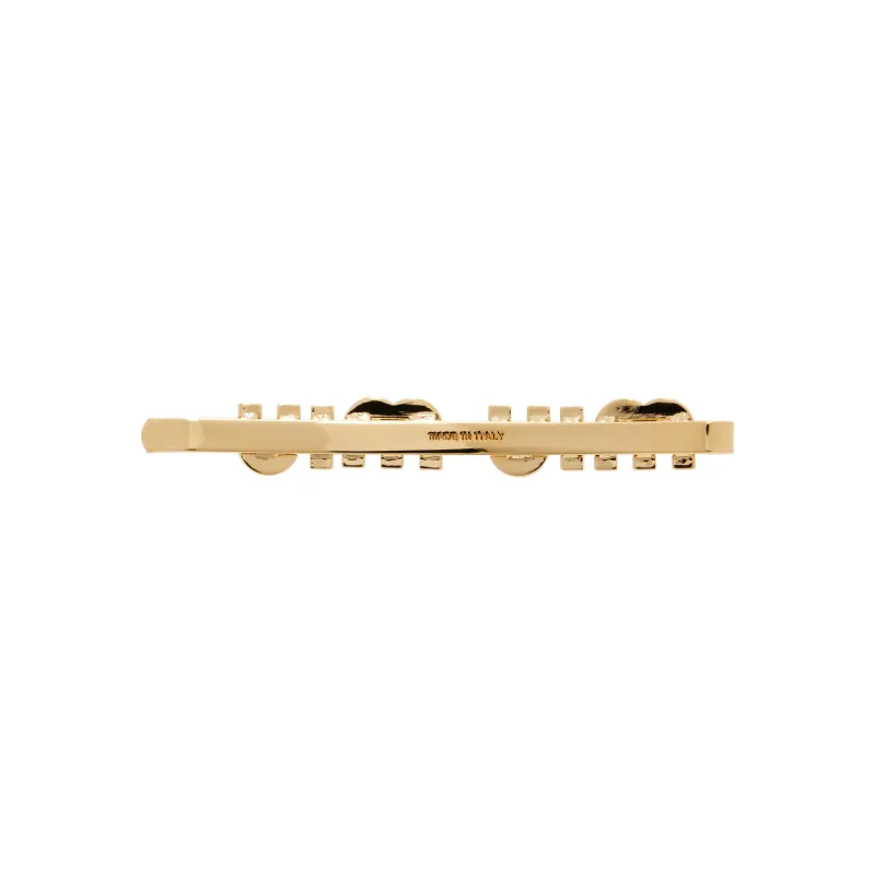 MIU MIU Logo-lettering Hairclip-1