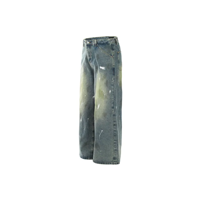 YINLEI Jeans Unisex Vintage Blue-2