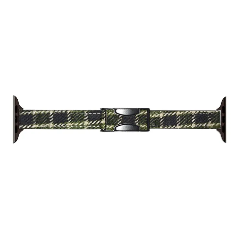 ZHENGGUANG Watch Band Apple Compatibility Woolen, Genuine Leather Material-1
