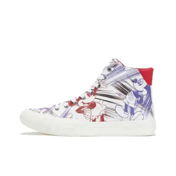 Tommy Hilfiger Hand-Drawn Graffiti High-Top Stylish Skateboarding Shoes Men's Multicolor