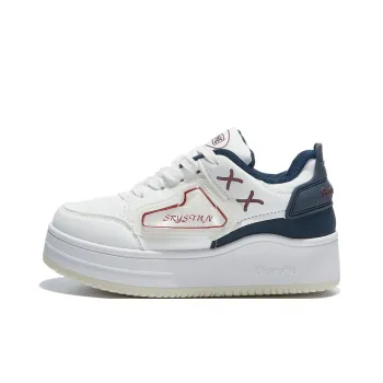 Medd Small White Shoes Warm Height Increasing Lightweight Low Top Skateboard Shoes Women's