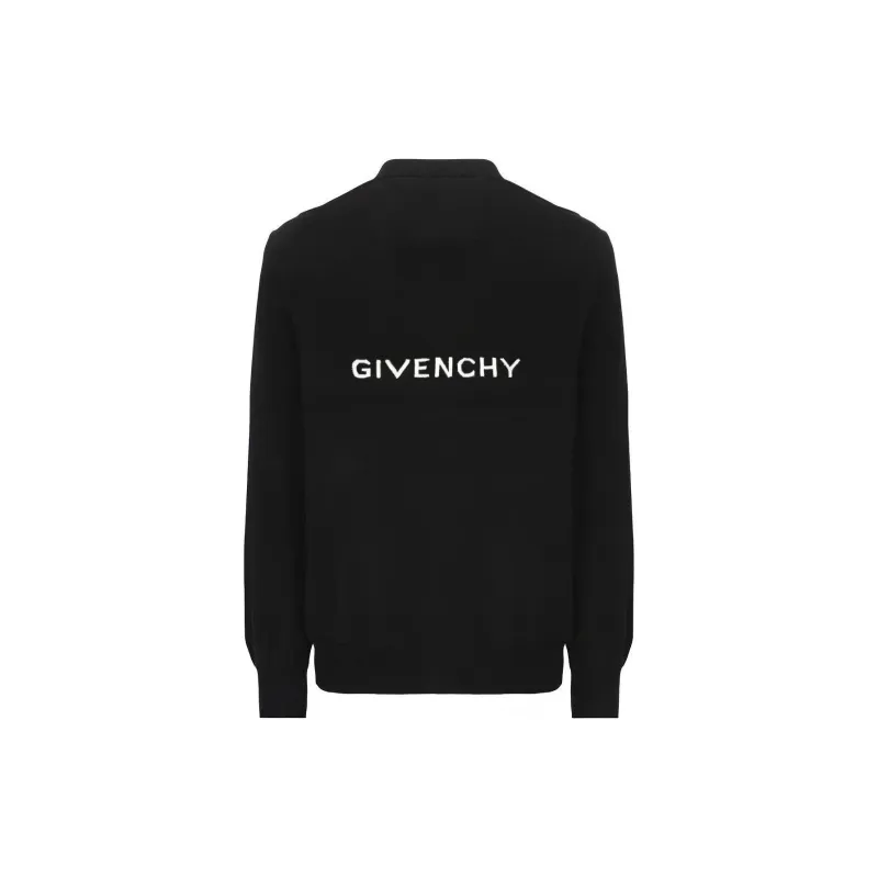 Givenchy Logo Intarsia Knit Cardigan-1