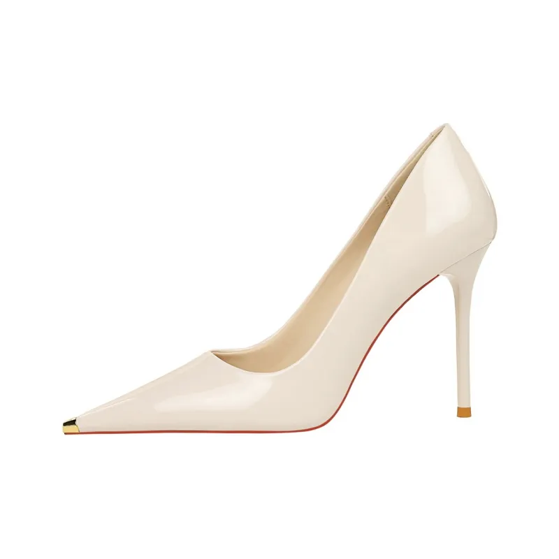 QITUMAUL Slim Heel High Heels 9.5CM Women's-9