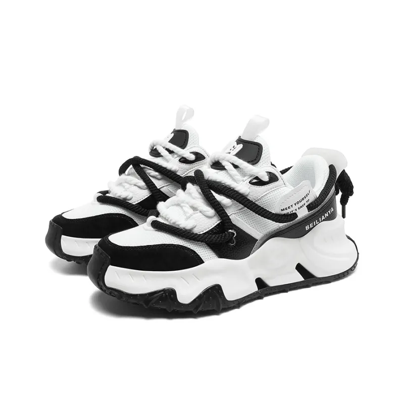 BEILIANYA Trendy Brand Streetwear Sneakers Low Top Chunky Sneakers Unisex Box-2