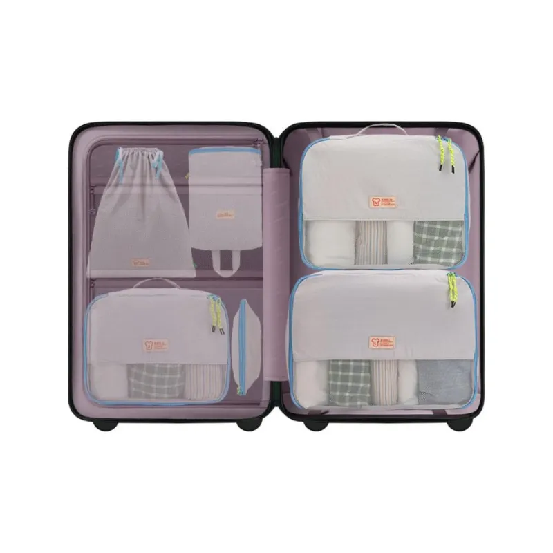 Bromen Wash Nylon With Water Storage Bag Unisex Light Gray-3