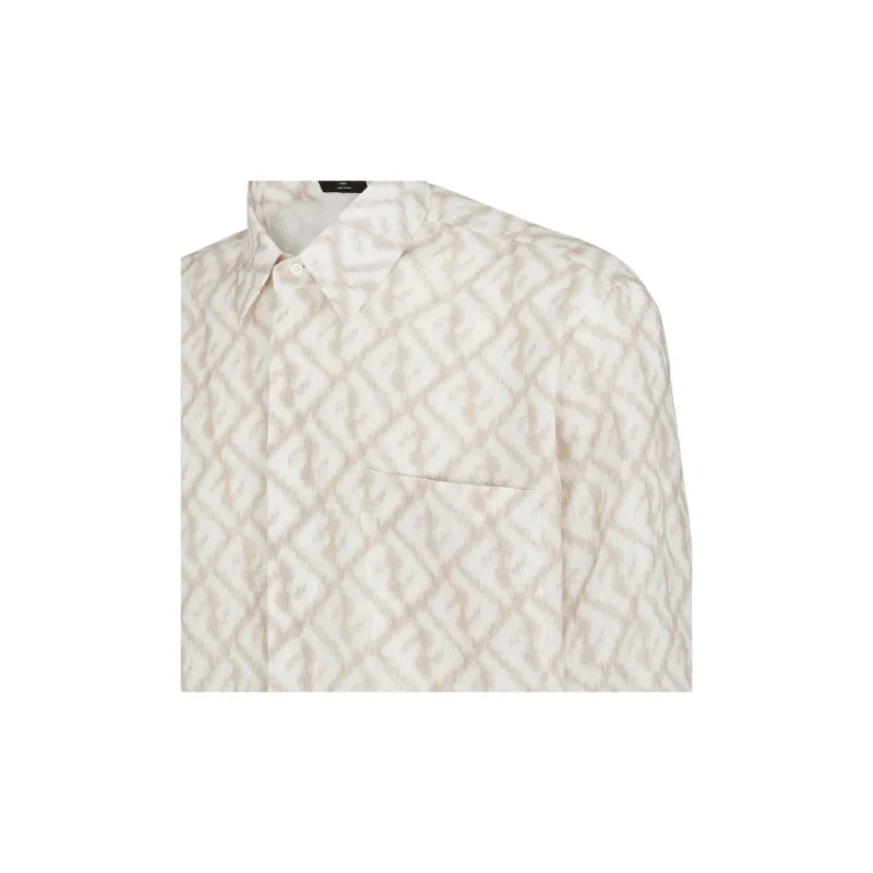 FENDI Shirts Men Beige-4