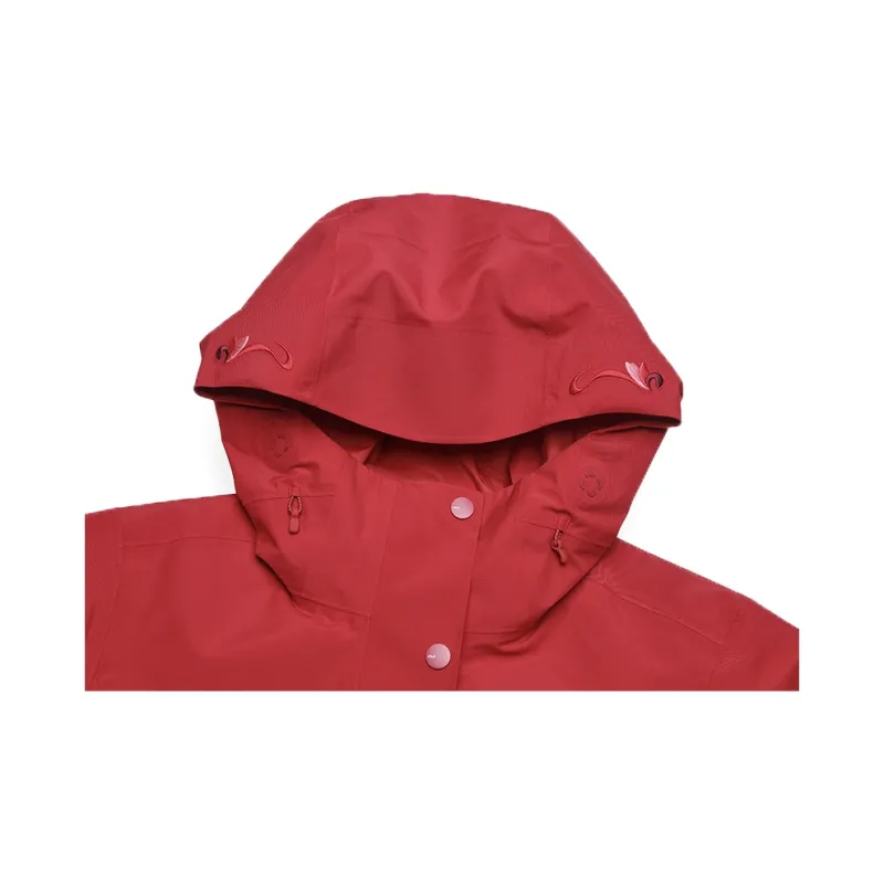 FILA Water Resistant Windbreaker Jacket Women's Dark Brier Red-5