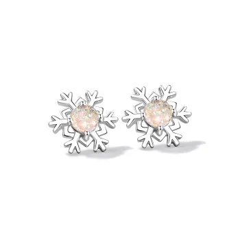 VANA 925 Sterling Silver Glass Stone Stud Earrings Women's