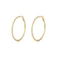 Gold Zircon Hoop Earrings 1 Pair[Medium Size]eh-3392.ebE