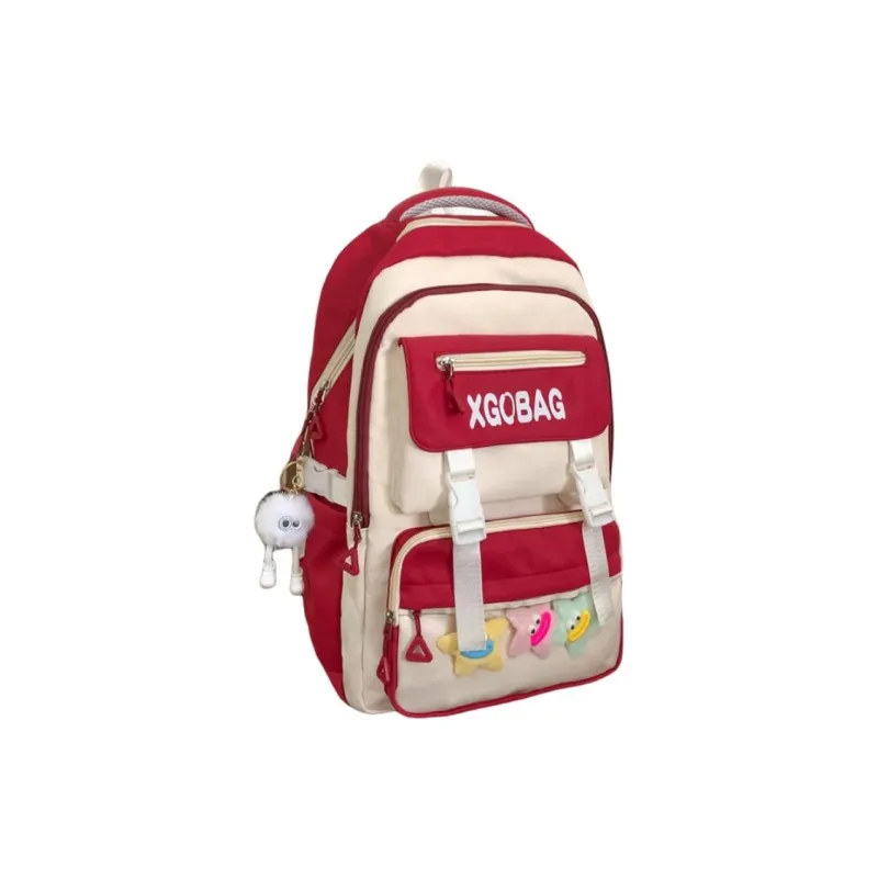 SUN ERATH&U Nylon Backpack Regular Unisex Black Blue/Khaki/Purple/Pink/Red-14