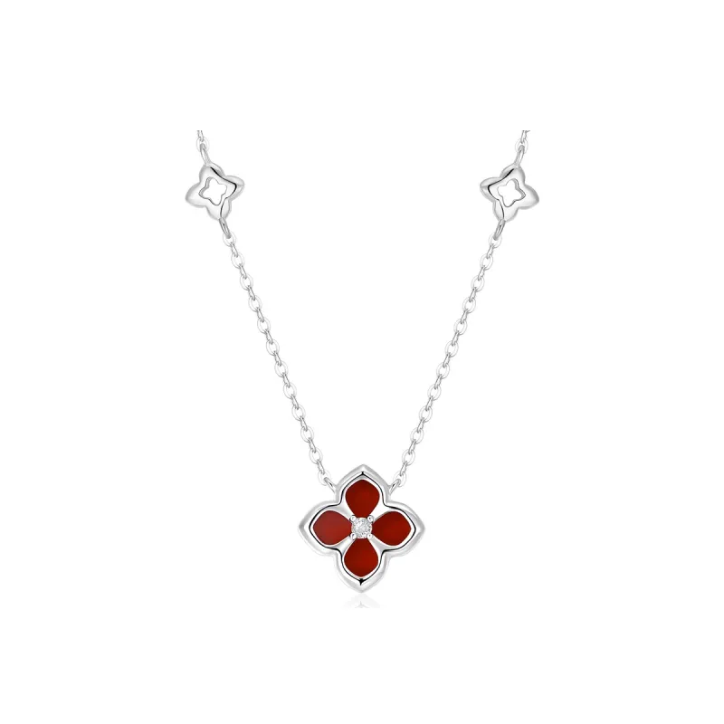 KADER Lucky Four Leaf Clover Series Jade Necklaces Women's-10