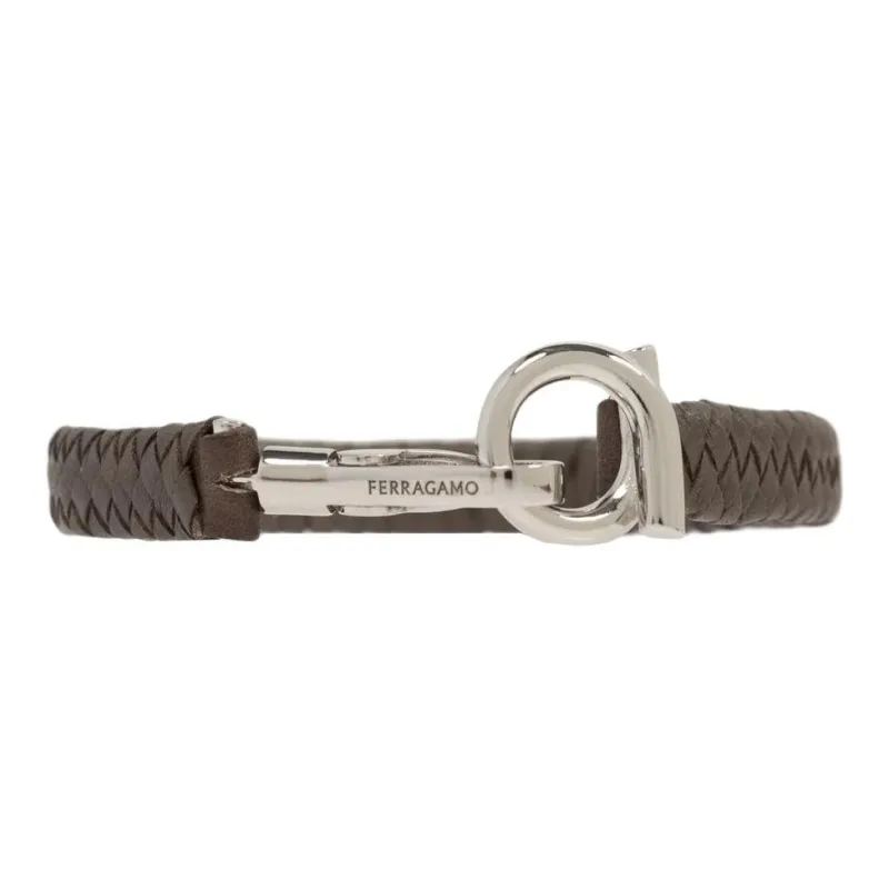 Ferragamo Gancini Braided Bracelet-0