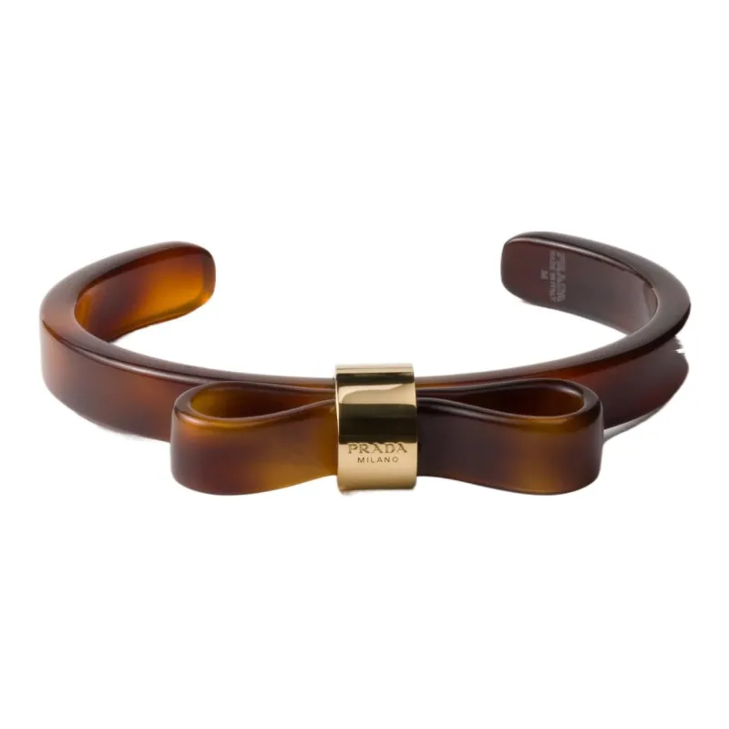 PRADA Metal Wristbands Women's Brown-0