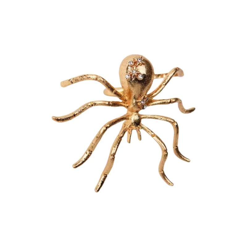 ZARA Metal Rings Women's Beige Yellow-1