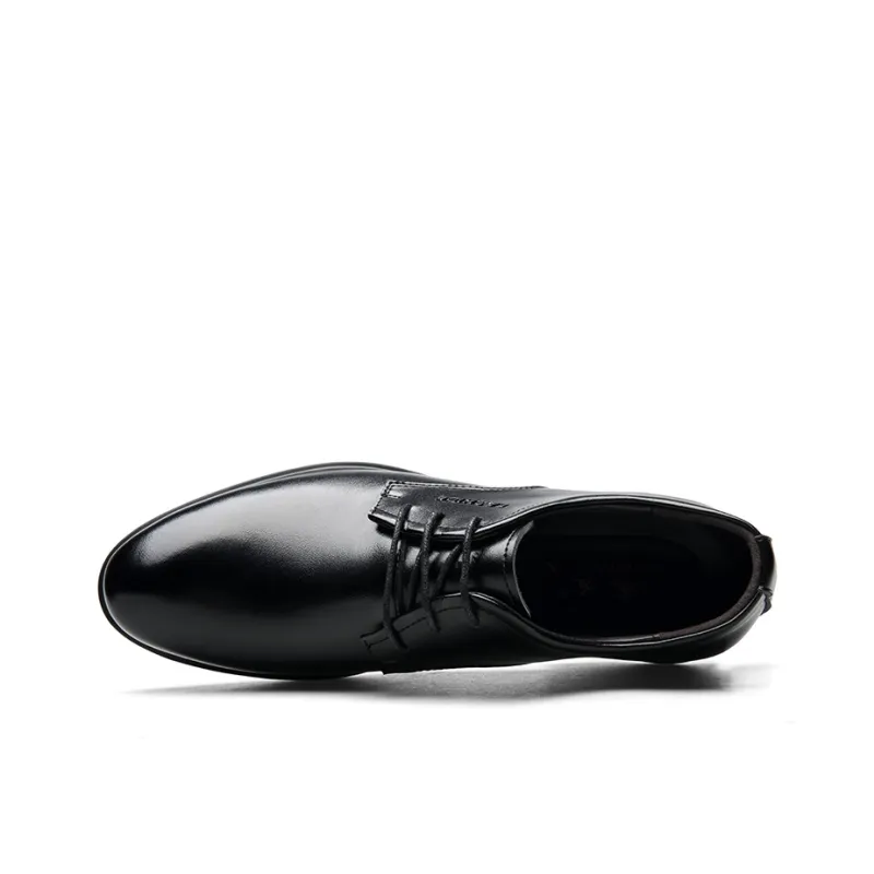 EGCHI Dress Shoes Men Low Top Black/Brown-3