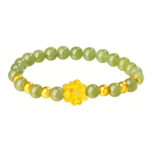 Lao Feng Xiang Gold Bracelet Women's