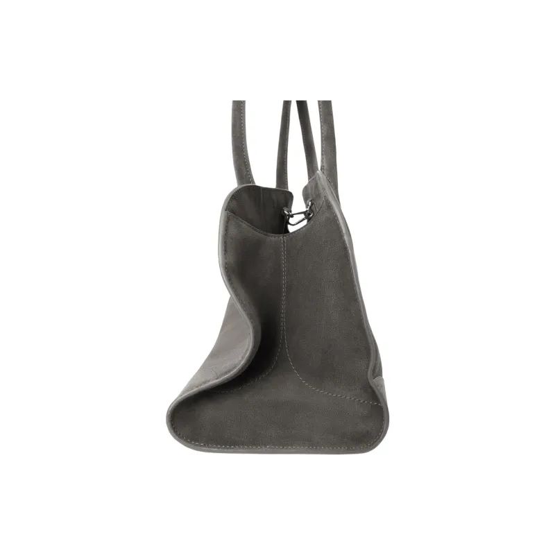 COS Cow Leather Suede One Shoulder Handbag Women's Gray-1