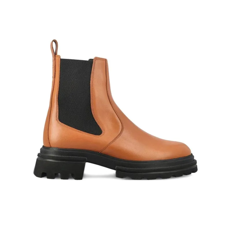 HOGAN Round Toe Chelsea Ankle Boots Women's-1