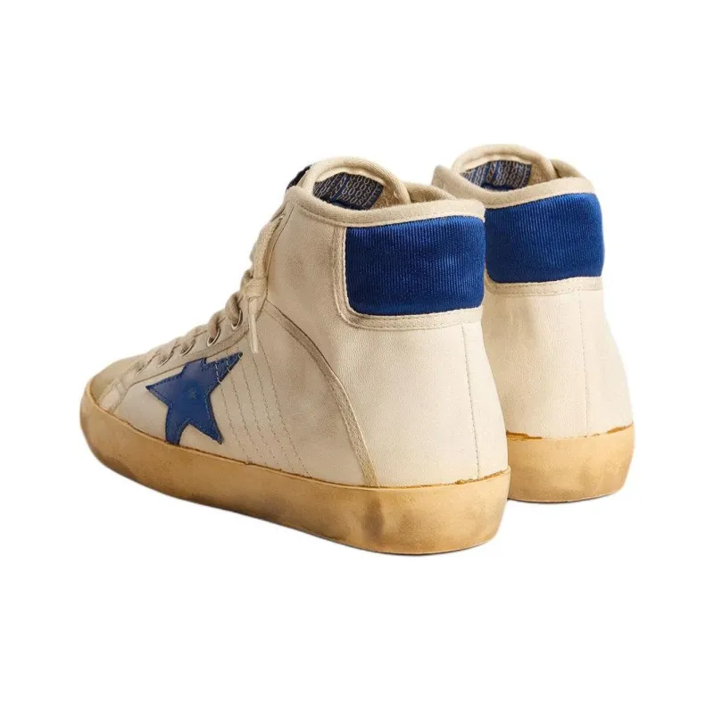 Golden Goose Francy Penstar High-Top Skateboard Shoes Women's Ecru-3