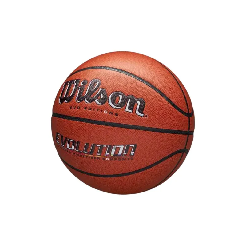 Wilson PU Basketball Orange Black Size 7 Match Unisex-1