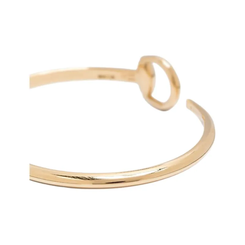 GUCCI 18kt Yellow Gold Horsebit Bangle-1