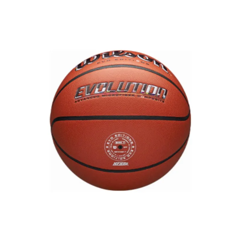 Wilson PU Basketball Orange Black Size 7 Match Unisex-2