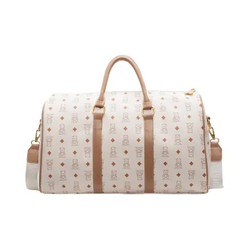 Meow In The Grass PU Travel Bag Unisex Multicolor