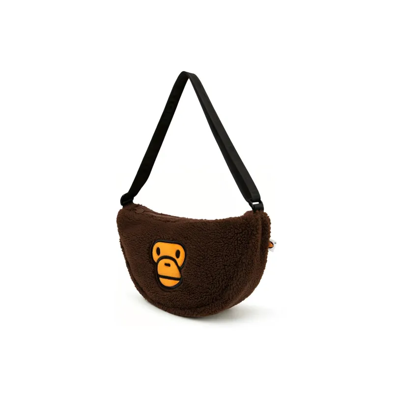BABY MILO STORE BY A BATHING APE Fabric Shoulder Bag, Crossbody Bag Regular Unisex Brown-1