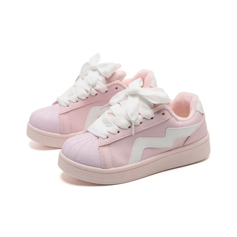 OAOQ Wear resistant And Lightweight Low Top Skateboard Shoes Women's-27
