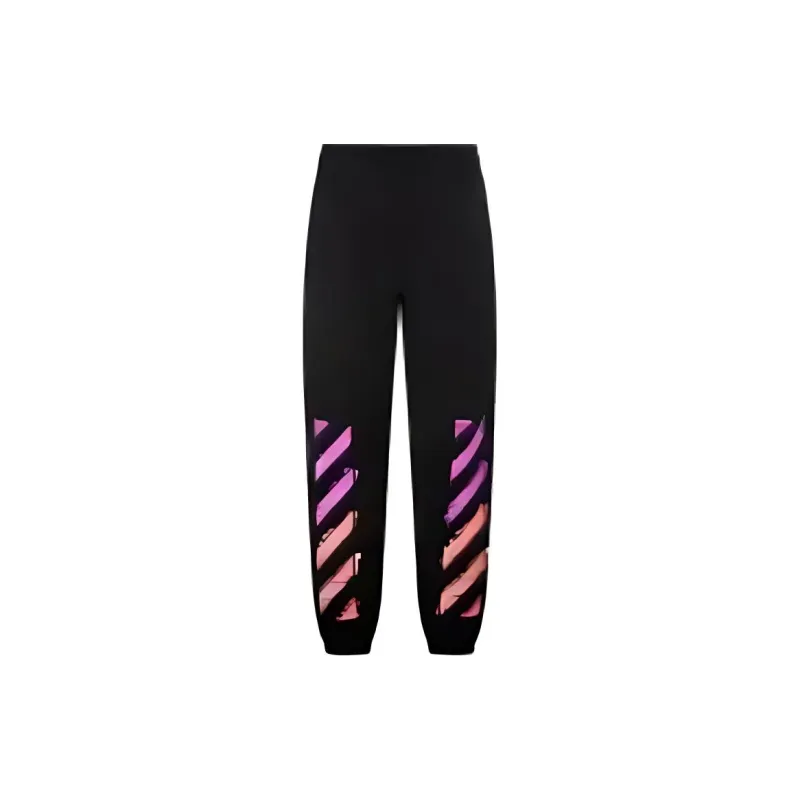 OFF WHITE FW21 Knitted Sweatpants Men Black-1